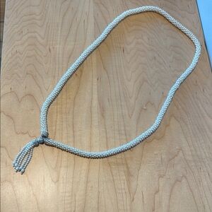 White Beaded Necklace